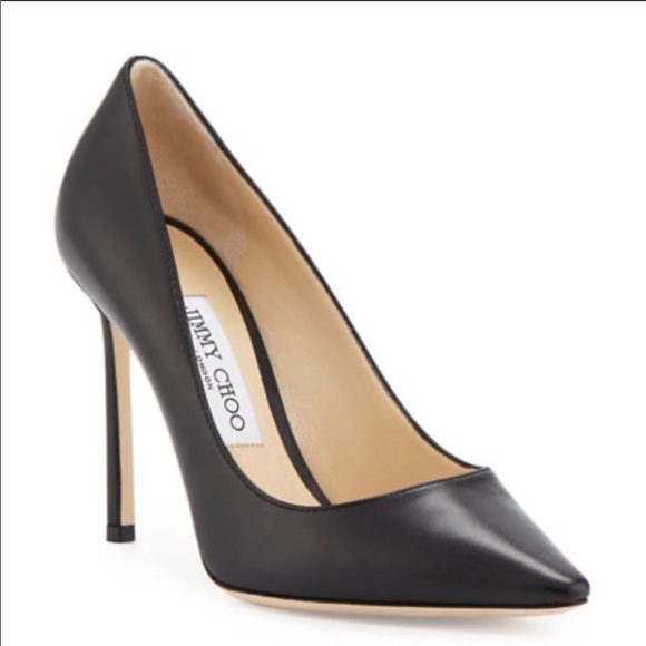 Jimmy Choo Shoes - Jimmy Choo Romy Kid Leather Pumps 36